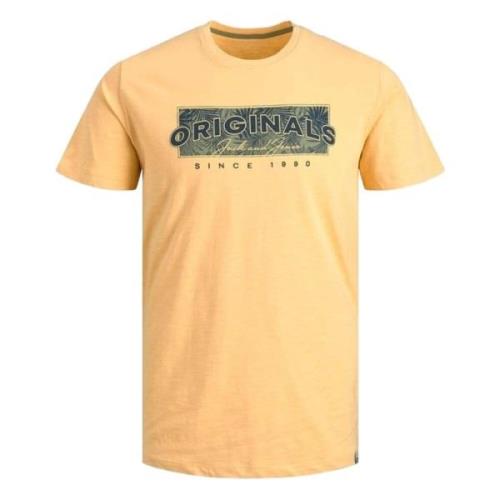 T-shirt Jack & Jones , Yellow , Heren