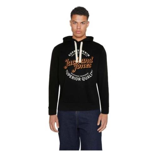 Hoodie Jack & Jones , Black , Heren