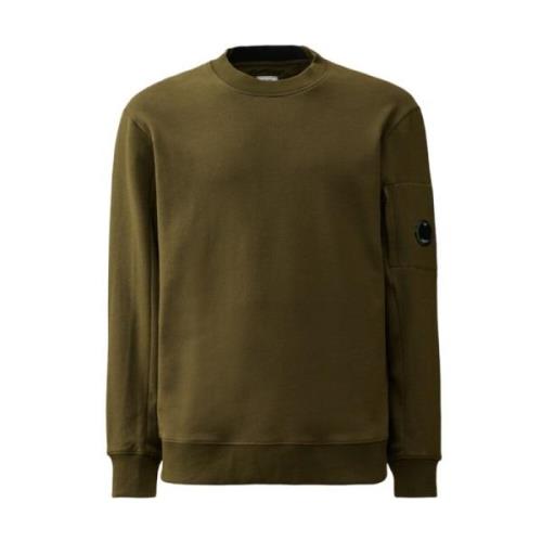 Diagonal Raised Fleece Sweatshirt C.p. Company , Green , Heren