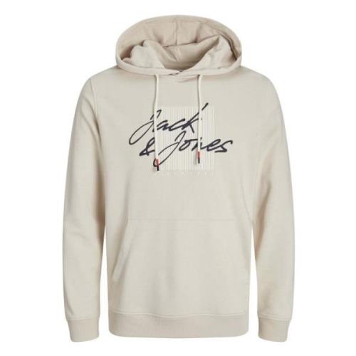 Logo Crew Hoodie Jack & Jones , Beige , Heren