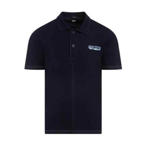 Blauw Katoenen Poloshirt C.p. Company , Blue , Heren