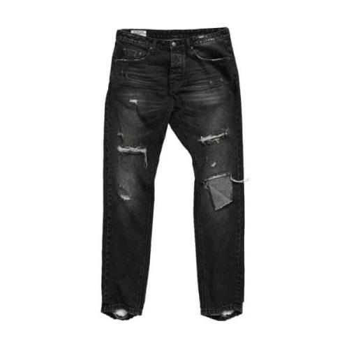 Zwarte Zee Denim Jeans Regular Fit One Teaspoon , Black , Heren