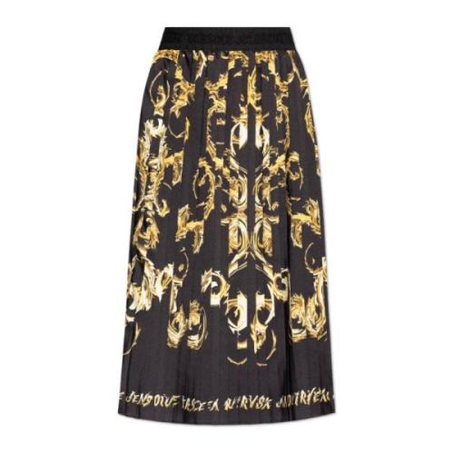 Geplooide rok Versace Jeans Couture , Black , Dames