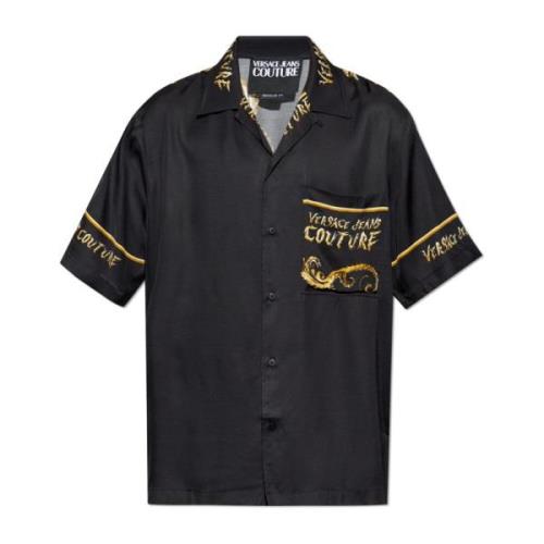 Shirt met logo Versace Jeans Couture , Black , Heren