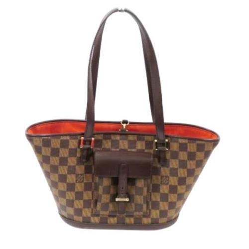 Pre-owned Canvas louis-vuitton-bags Louis Vuitton Vintage , Brown , Da...