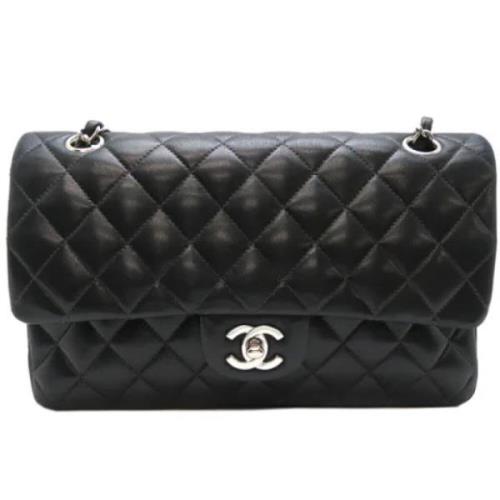 Pre-owned Leather shoulder-bags Chanel Vintage , Black , Dames