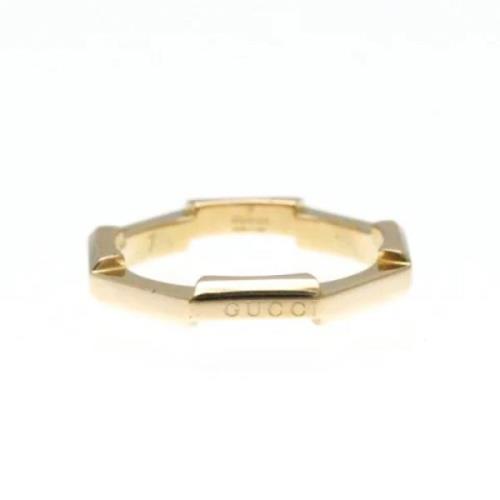 Pre-owned Rose Gold rings Gucci Vintage , Yellow , Dames