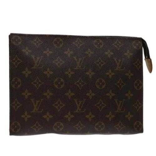 Pre-owned Canvas pouches Louis Vuitton Vintage , Brown , Dames