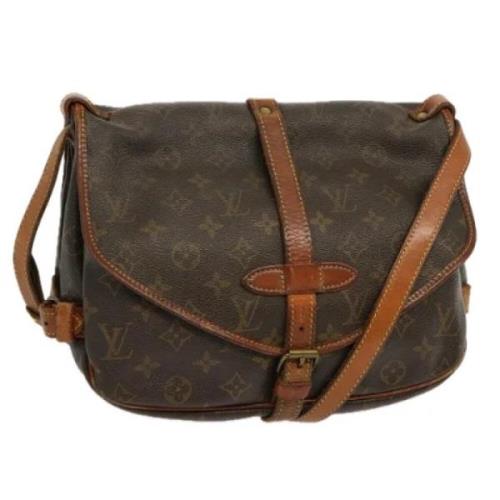 Pre-owned Canvas louis-vuitton-bags Louis Vuitton Vintage , Brown , Da...