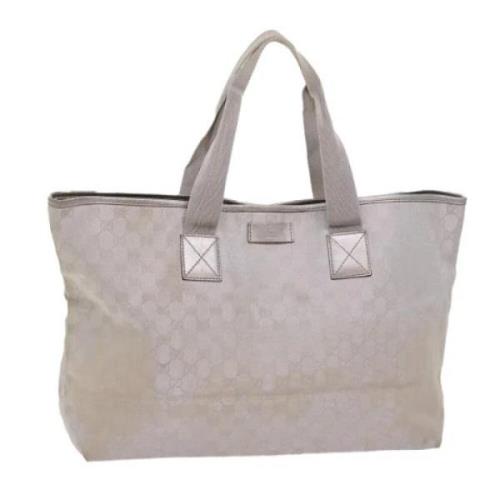 Pre-owned Canvas totes Gucci Vintage , Gray , Dames