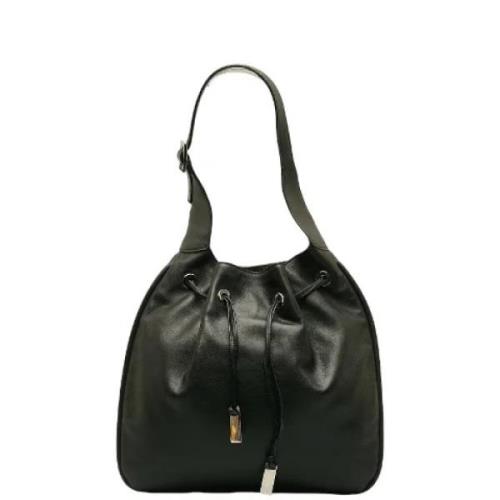 Pre-owned Leather gucci-bags Gucci Vintage , Black , Dames