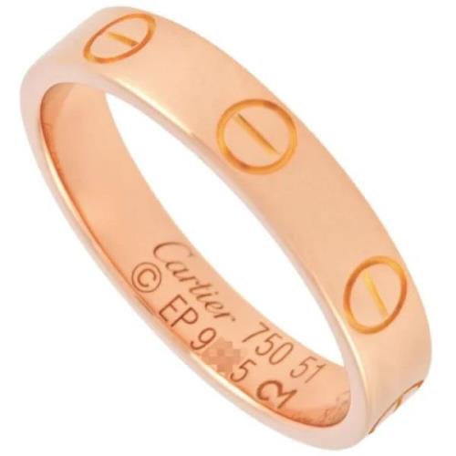 Pre-owned Rose Gold rings Cartier Vintage , Pink , Dames