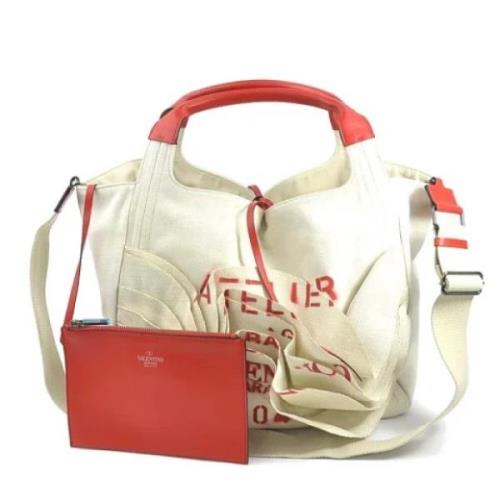 Pre-owned Fabric handbags Valentino Vintage , White , Dames