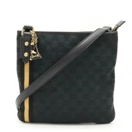 Pre-owned Canvas shoulder-bags Gucci Vintage , Black , Dames