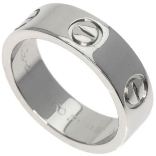 Pre-owned Platinum rings Cartier Vintage , Gray , Dames