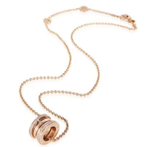 Pre-owned Rose Gold necklaces Bvlgari Vintage , Pink , Dames