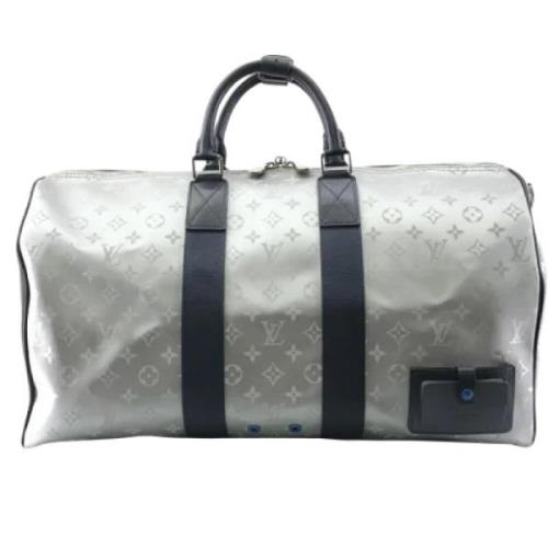 Pre-owned Fabric louis-vuitton-bags Louis Vuitton Vintage , Gray , Dam...