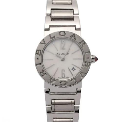 Pre-owned Stainless Steel watches Bvlgari Vintage , White , Dames