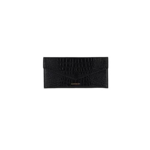 Pre-owned Leather clutches Givenchy Pre-owned , Black , Dames