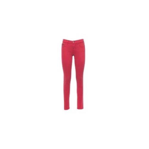 Rode Stijlvolle Broek Calvin Klein , Red , Dames