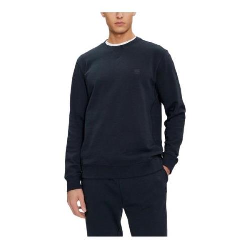 Sweatshirt met ronde hals Hugo Boss , Blue , Heren