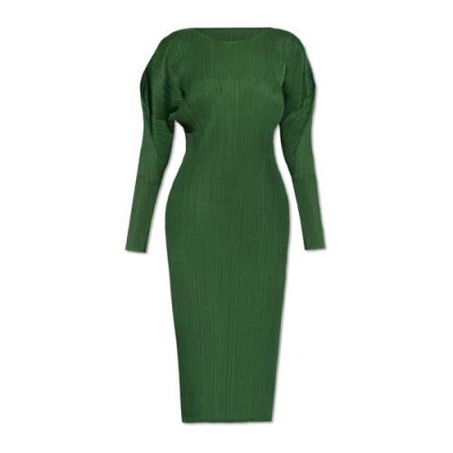 Jurk met lange mouwen Issey Miyake , Green , Dames