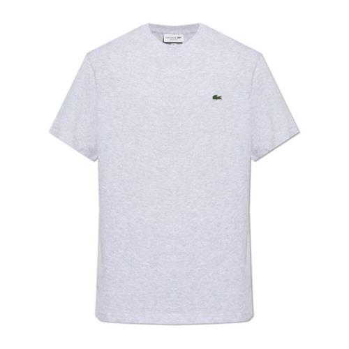 T-shirt met logo Lacoste , Gray , Heren