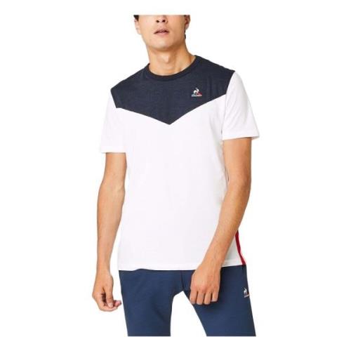 Seizoen 1 N°2 N.Optical T-shirt le coq sportif , White , Heren