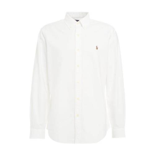 Klassiek Wit Oxford Overhemd Ralph Lauren , White , Heren