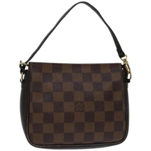 Pre-owned Canvas shoulder-bags Louis Vuitton Vintage , Brown , Dames