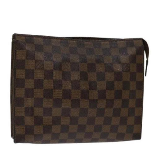 Pre-owned Canvas pouches Louis Vuitton Vintage , Brown , Dames