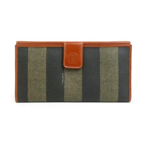 Pre-owned Leather wallets Fendi Vintage , Brown , Dames