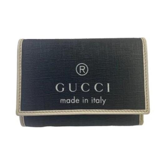 Pre-owned Leather wallets Gucci Vintage , Black , Dames