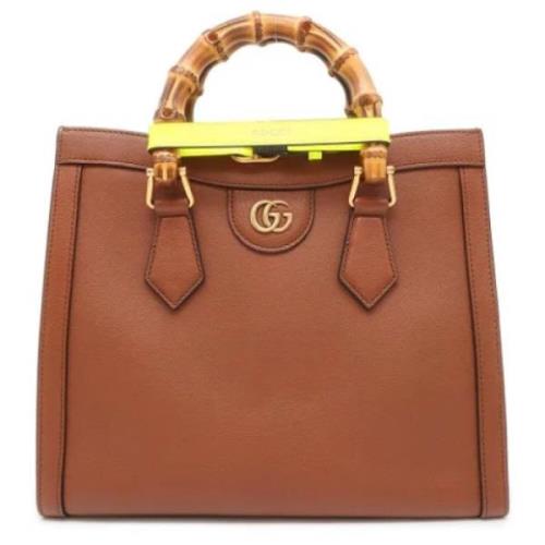 Pre-owned Leather gucci-bags Gucci Vintage , Brown , Dames