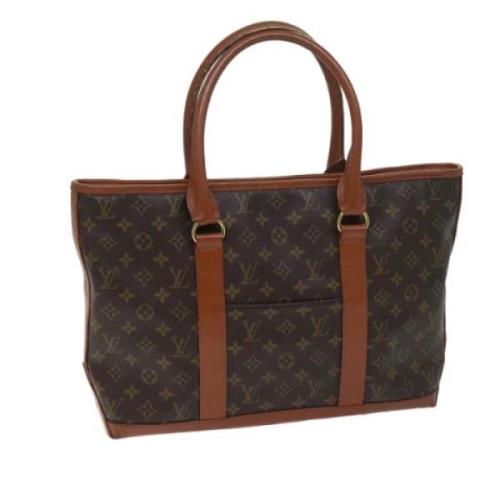 Pre-owned Canvas totes Louis Vuitton Vintage , Brown , Dames