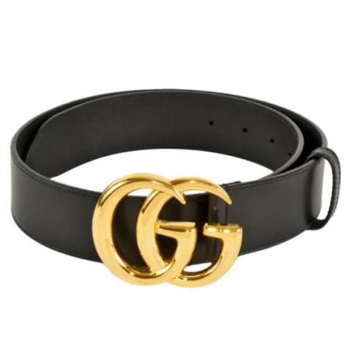 Pre-owned Leather belts Gucci Vintage , Black , Dames