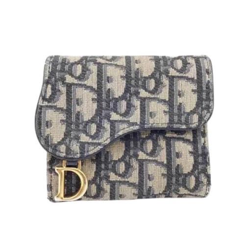 Pre-owned Canvas wallets Dior Vintage , Beige , Dames