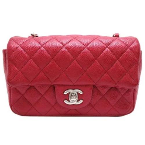 Pre-owned Leather shoulder-bags Chanel Vintage , Red , Dames