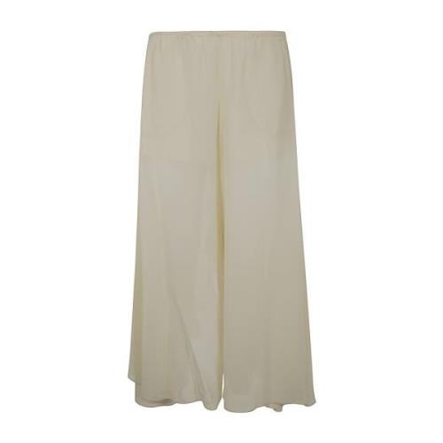 Elegante Georgette Lange Rok Chloé , White , Dames