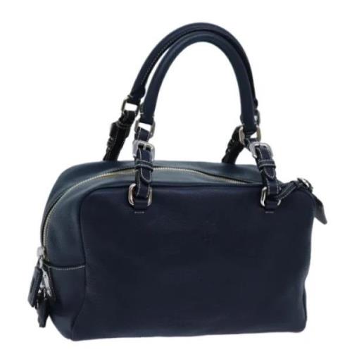 Pre-owned Leather prada-bags Prada Vintage , Blue , Dames