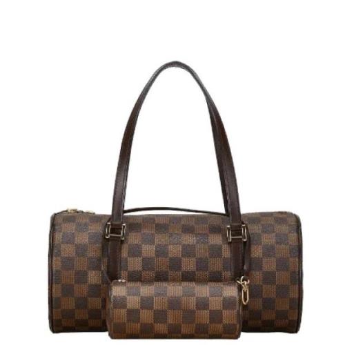 Pre-owned Canvas handbags Louis Vuitton Vintage , Brown , Dames