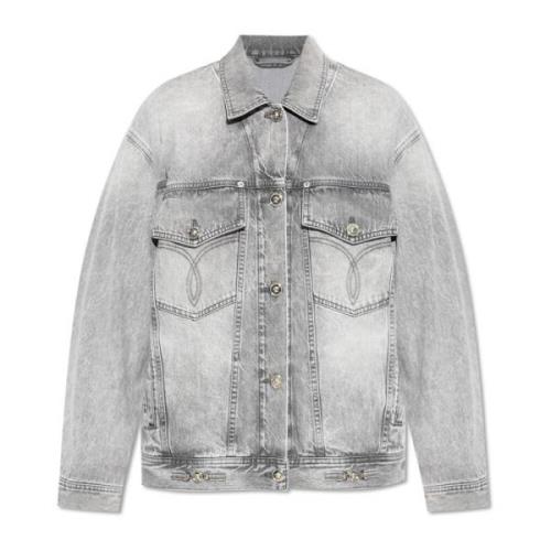 Denim jas Versace , Gray , Dames