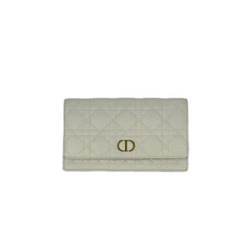 Pre-owned Leather dior-bags Dior Vintage , White , Dames