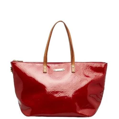 Pre-owned Leather totes Louis Vuitton Vintage , Red , Dames