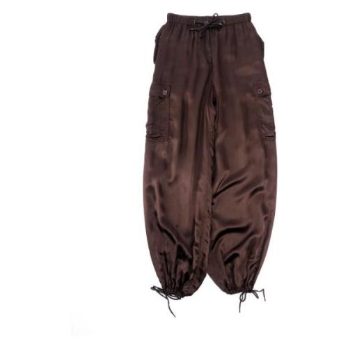 Cargo Style Broek Aspesi , Brown , Dames