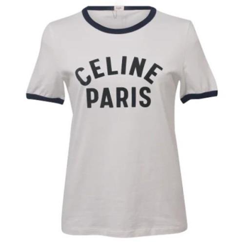 Pre-owned Cotton tops Celine Vintage , White , Dames