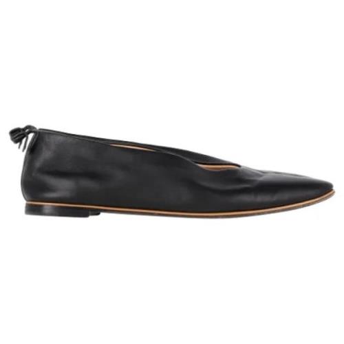 Pre-owned Leather flats Bottega Veneta Vintage , Black , Dames