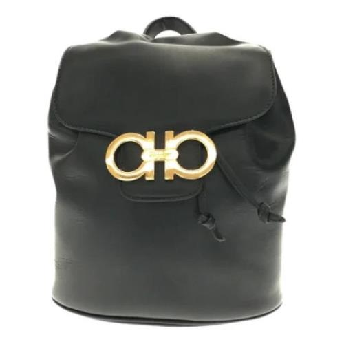 Pre-owned Leather backpacks Salvatore Ferragamo Pre-owned , Black , Da...