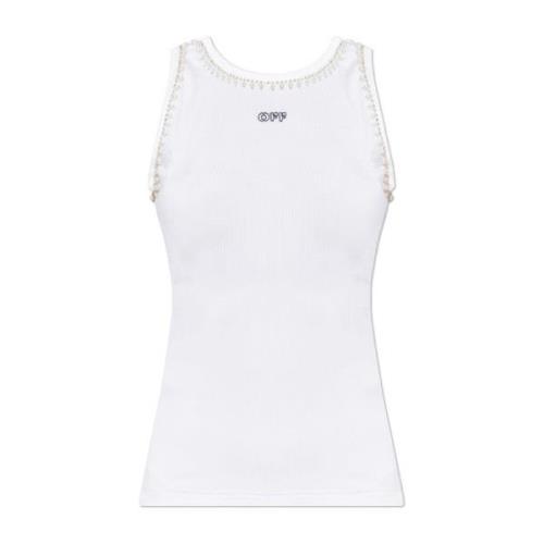 Logo Top Off White , White , Dames