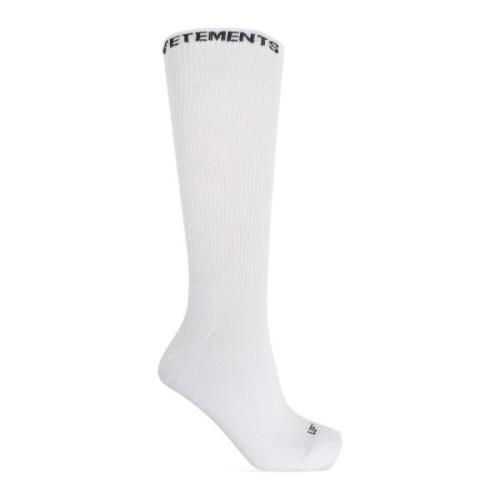 Logo sokken Vetements , White , Heren